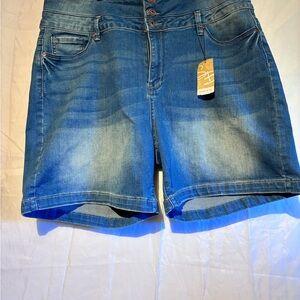 Suzanne Betro Classic Blue Jean Shorts